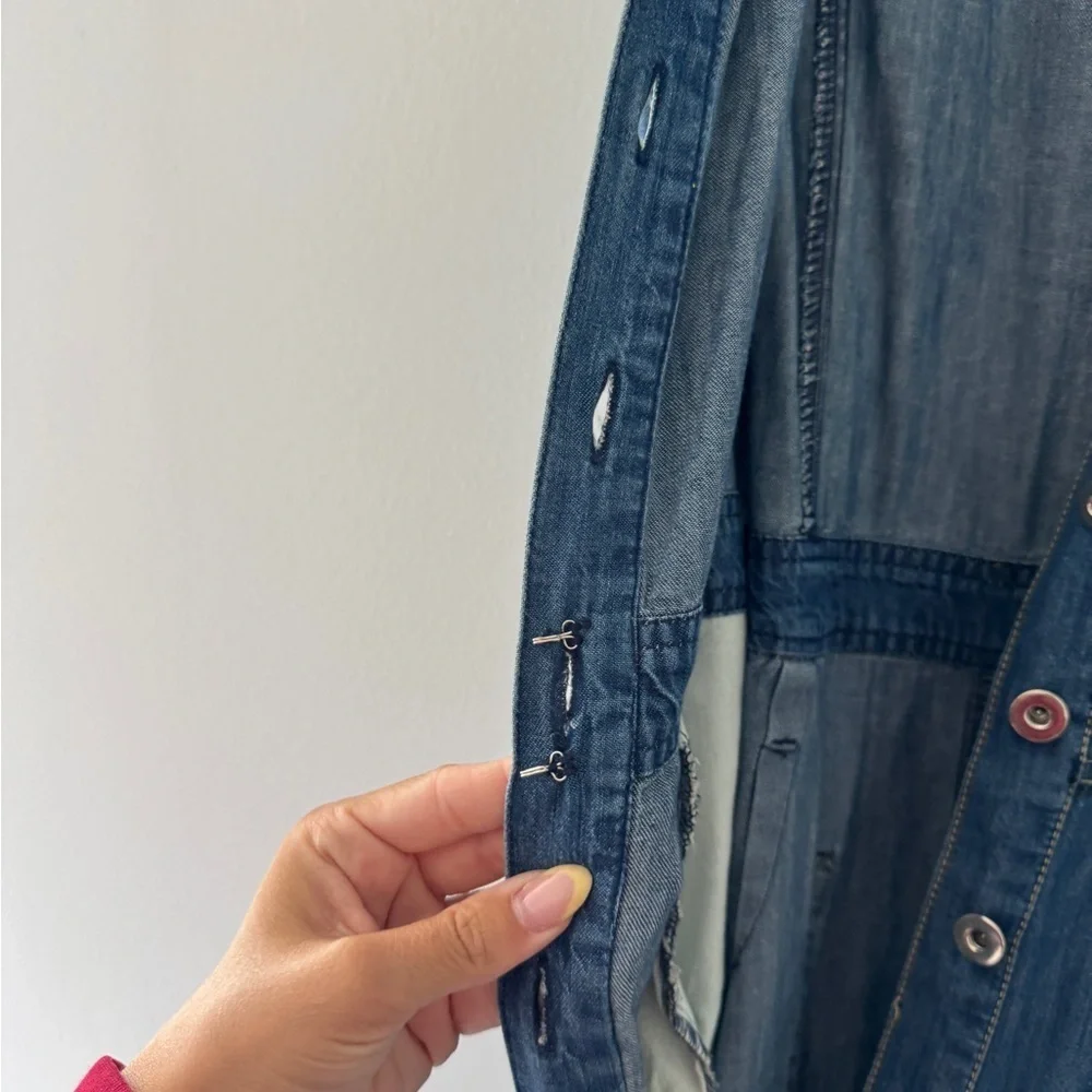 FREE PEOPLE Beau Denim Dress S - Picture 11 of 12